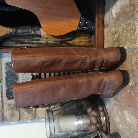 Banana Republic Knee High Leather Boots size 7.5M  Casual / preppy horse riding - Picture 4 of 8